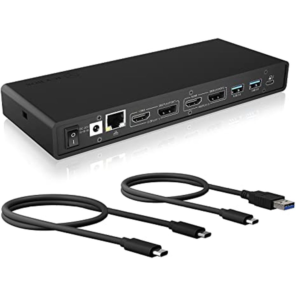ICYBOX priklopna postaja z dvojnim video priključkom IB-DK2245AC Docking USB-C 