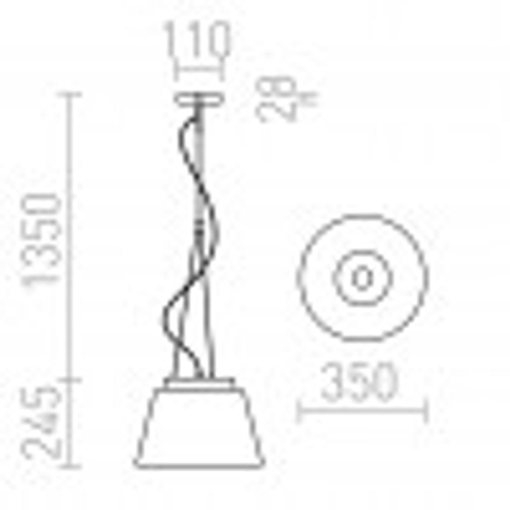 RENDL viseča svetilka CORONA 230V E27 42W - kromirano steklo
