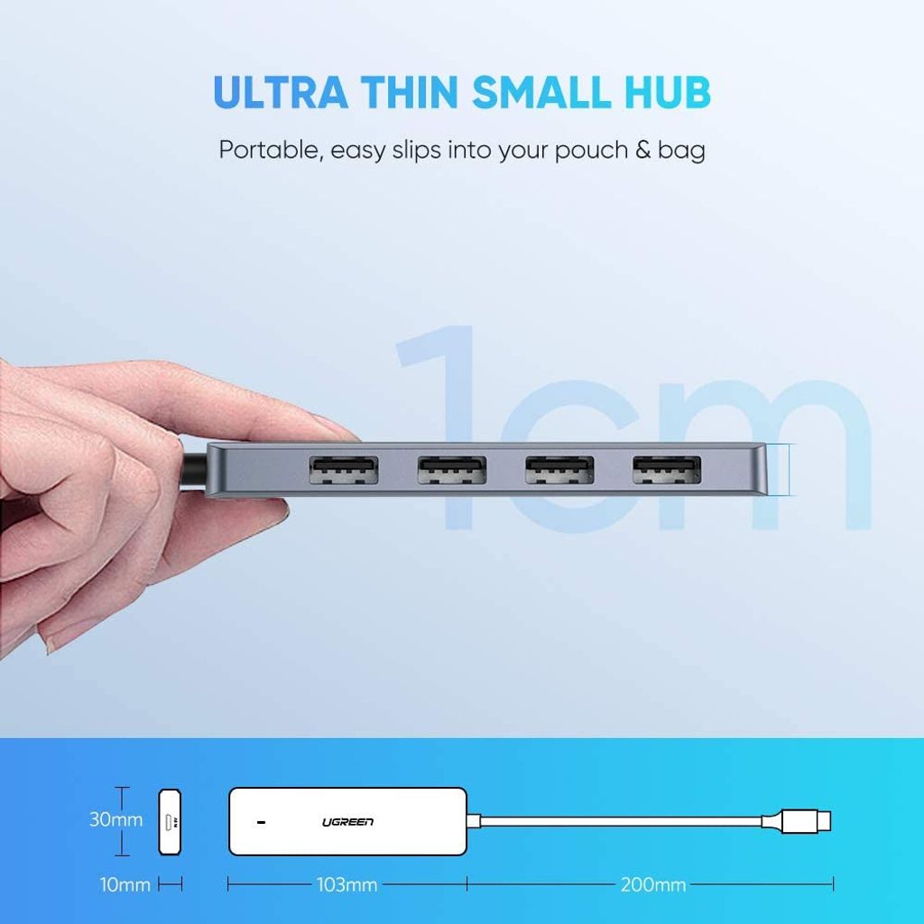 UGREEN razdelilnik Hub USB-C 4 portni