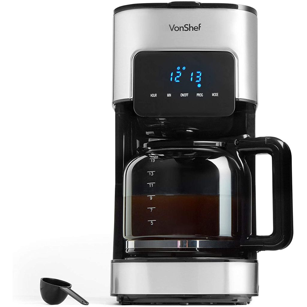 VONSHEF aparat za kavo 1.5L - nerjaveče jeklo