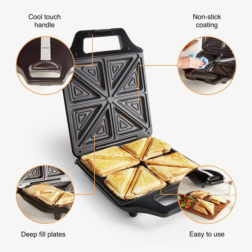 VONSHEF toaster za 4 sendviče