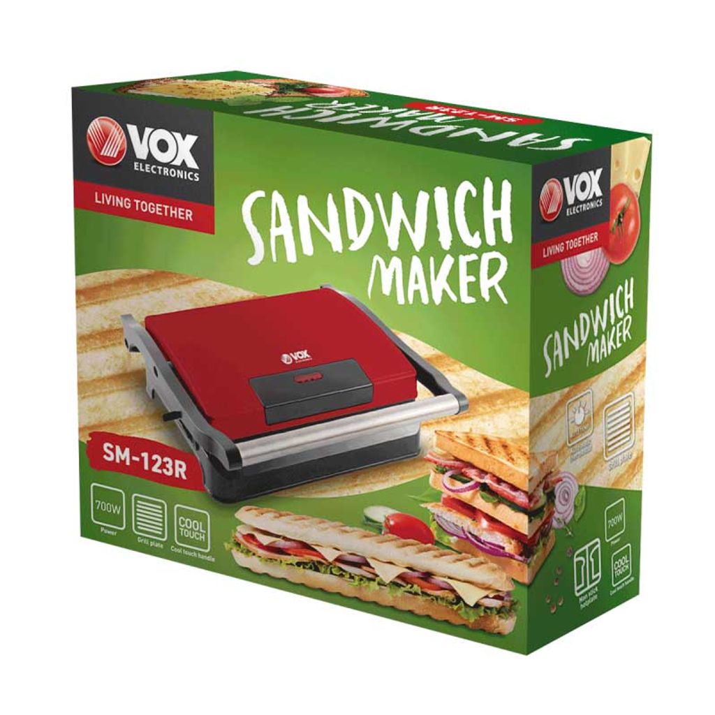 VOX Opekač sendvičev SM-123 R