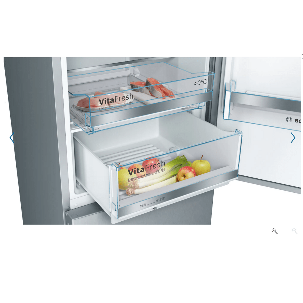 BOSCH Prostostoječi hladilnik z zamrzovalnikom spodaj KGE39AICA