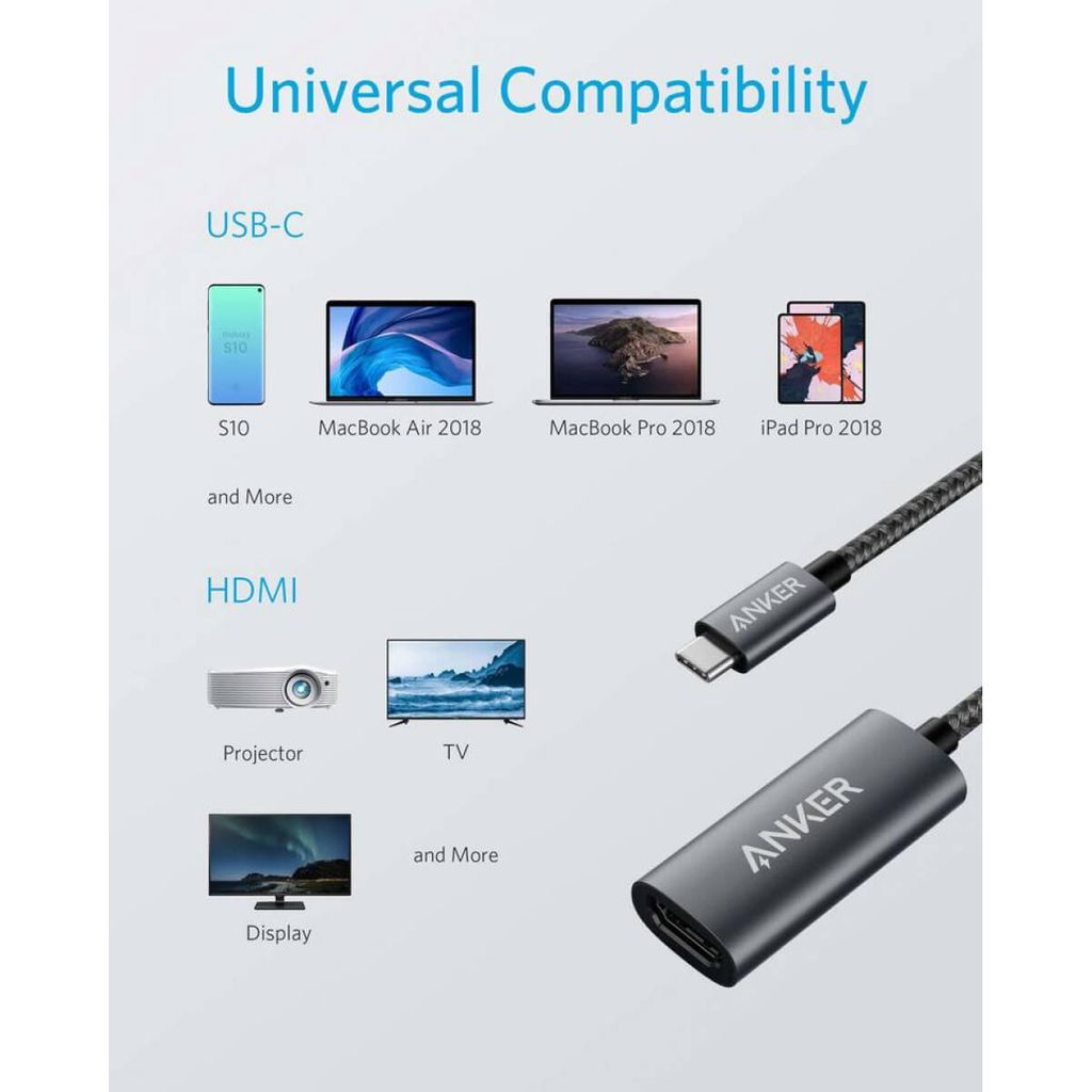ANKER PowerExpand+ USB-C na HDMI adapter, 4K/60Hz