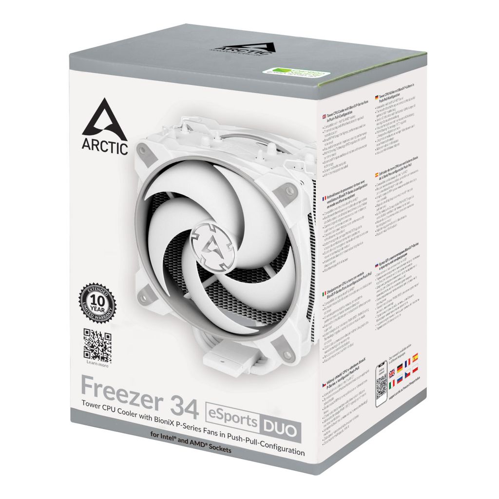  ARCTIC hladilnik za desktop procesorje INTEL/AMD Freezer 34 eSports DUO WHITE