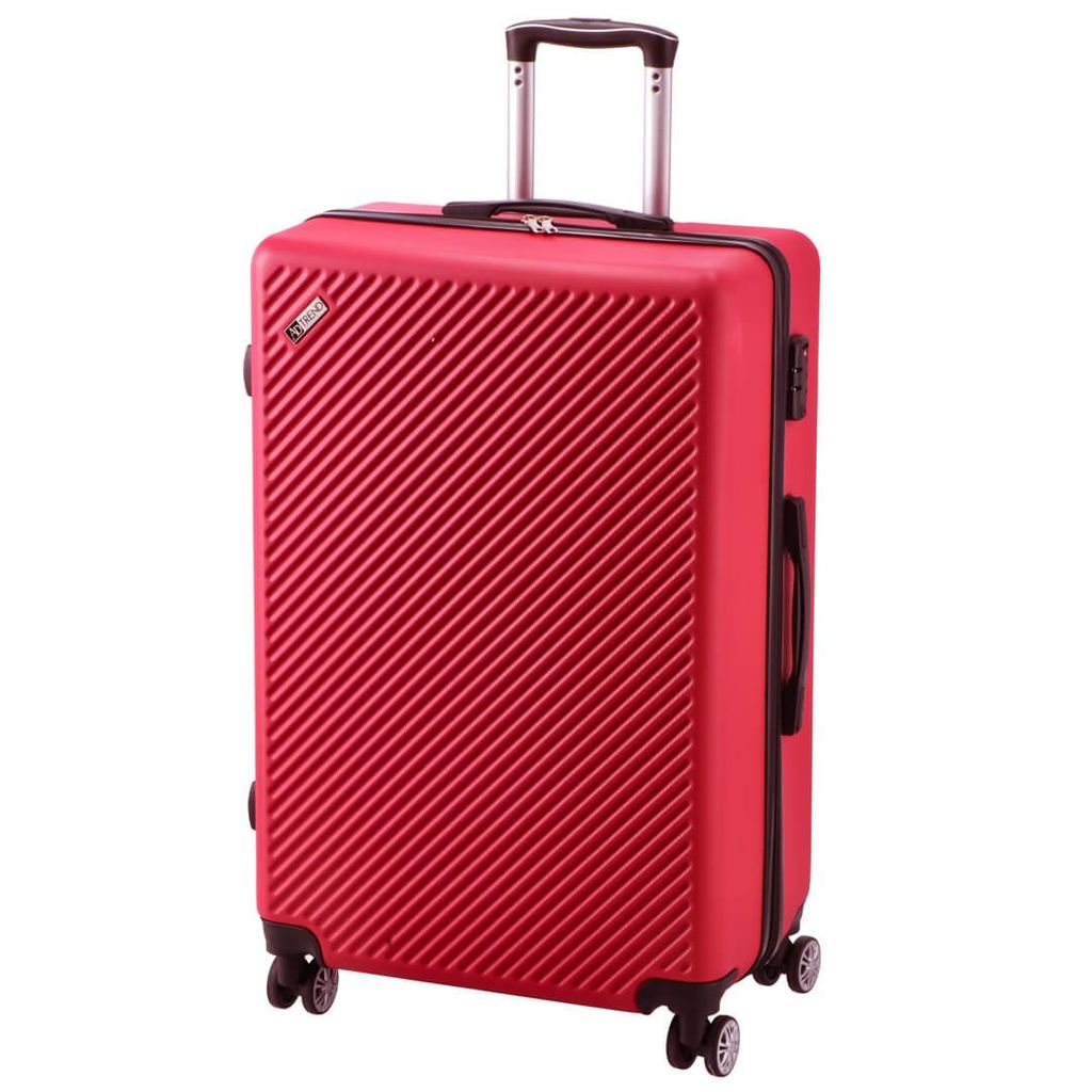 ADTREND Set potovalni kovček Rosa Vivo / rdeč / 3 kos / ABS