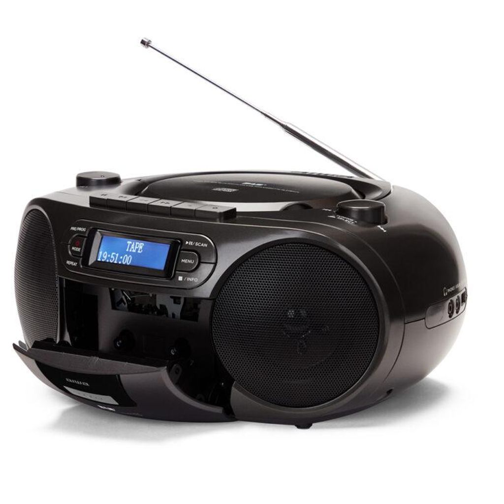AIWA Prenosni CD/MP3/Kasetar radio - Boombox z DAB+/FM-RDS BBTC-660DAB/BK
