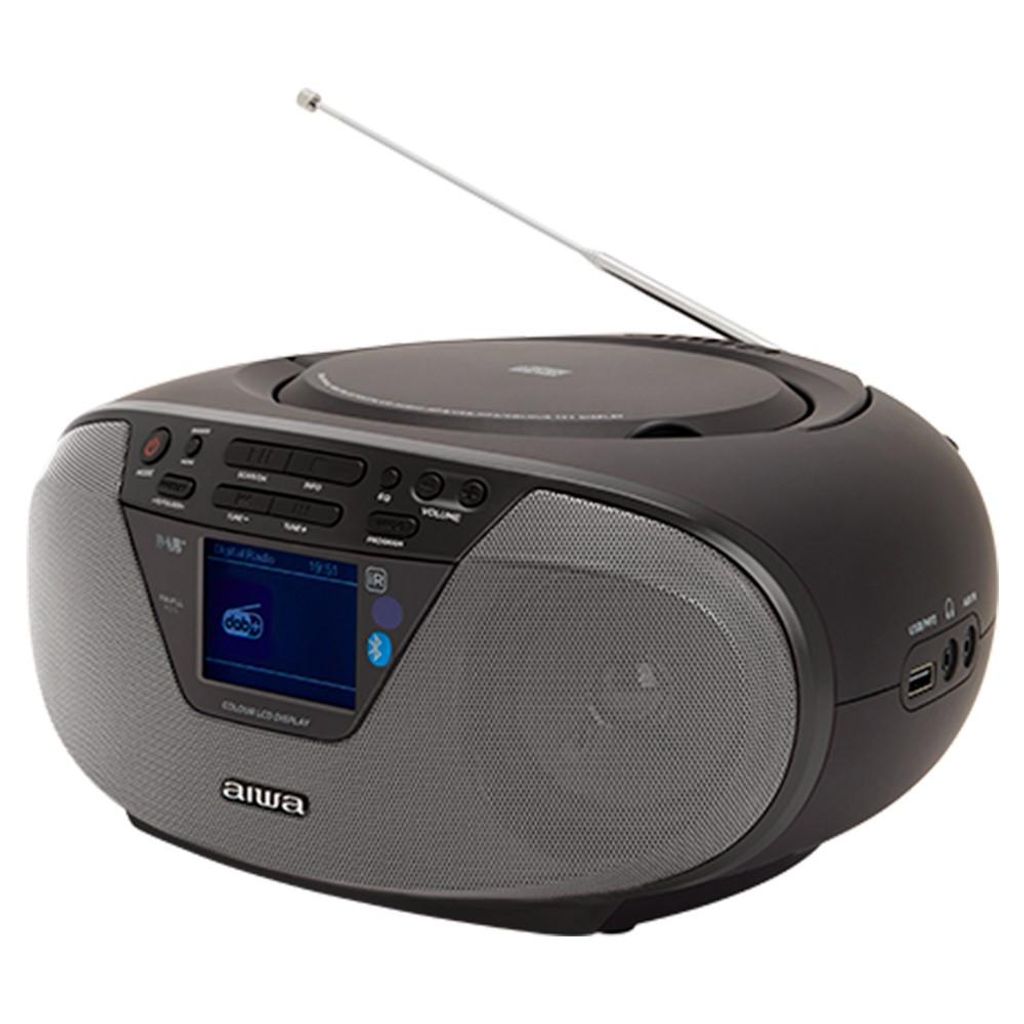 AIWA Prenosni CD/MP3/USB/Bluetooth radio - Boombox z DAB+/FM-RDS BBTU-500DAB/BK