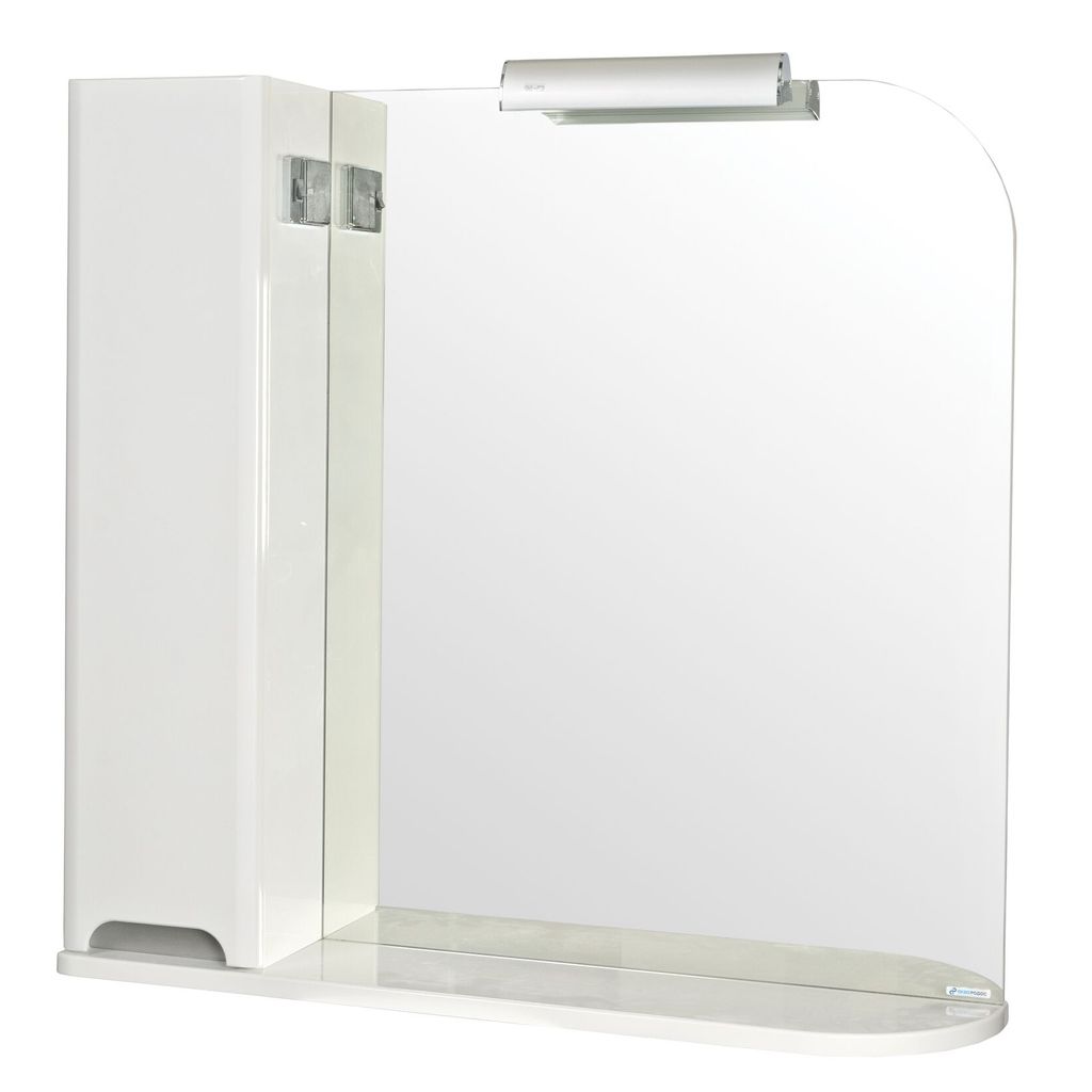 AQUA-RODOS kopalniško ogledalo BOSTON 85 z osvetljitvijo in levo omarico