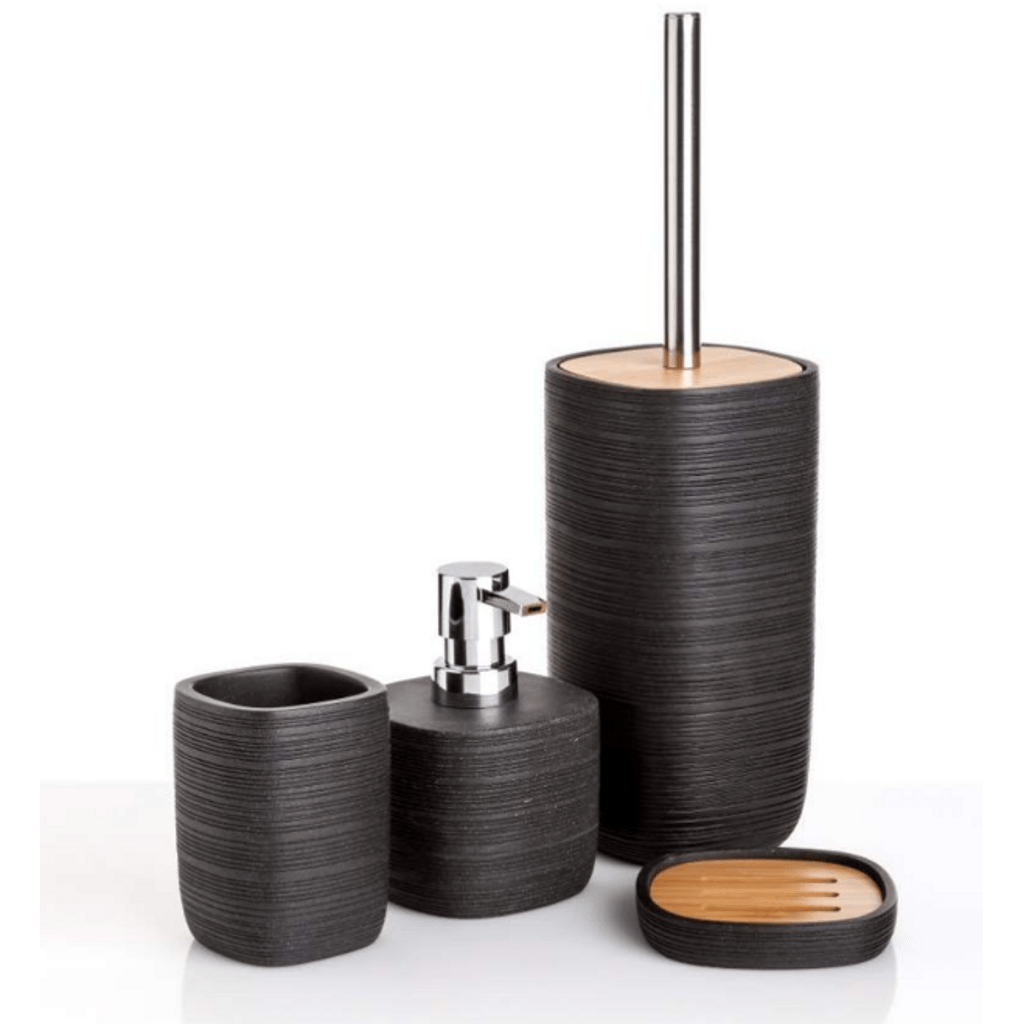 SANOTECHNIK WC garnitura Bambu (posodica + ščetka) 6350300