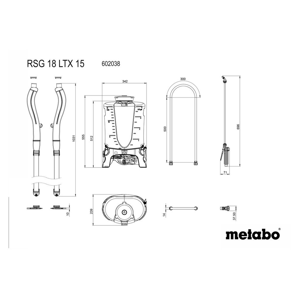METABO baterijski škropilnik (602038850)