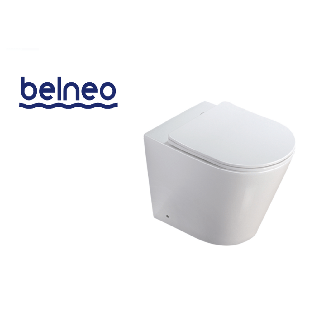 BELNEO talna brezrobna WC školjka z ultra tanko desko MST2330