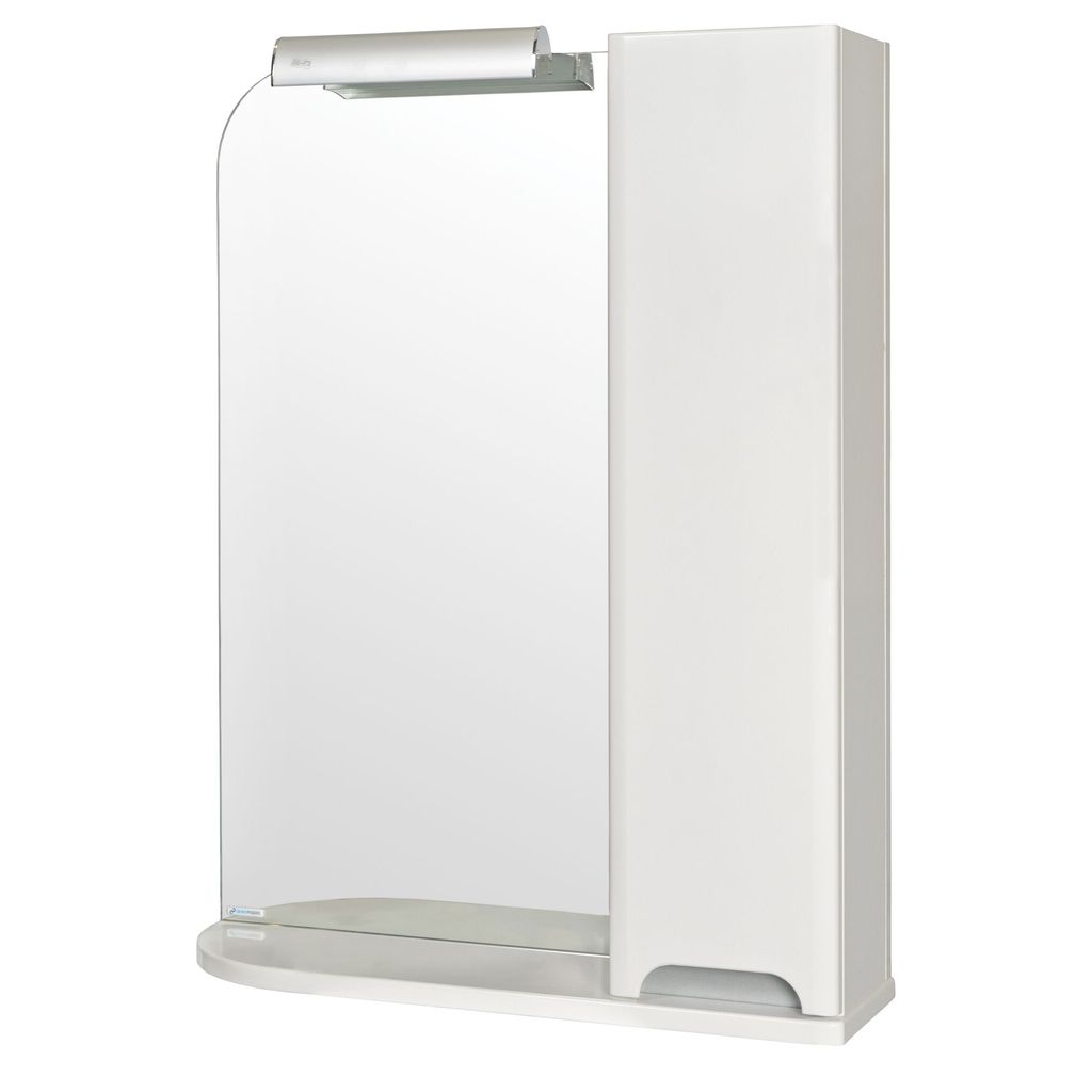 AQUA-RODOS kopalniško ogledalo BOSTON 65 z osvetljitvijo in desno omarico