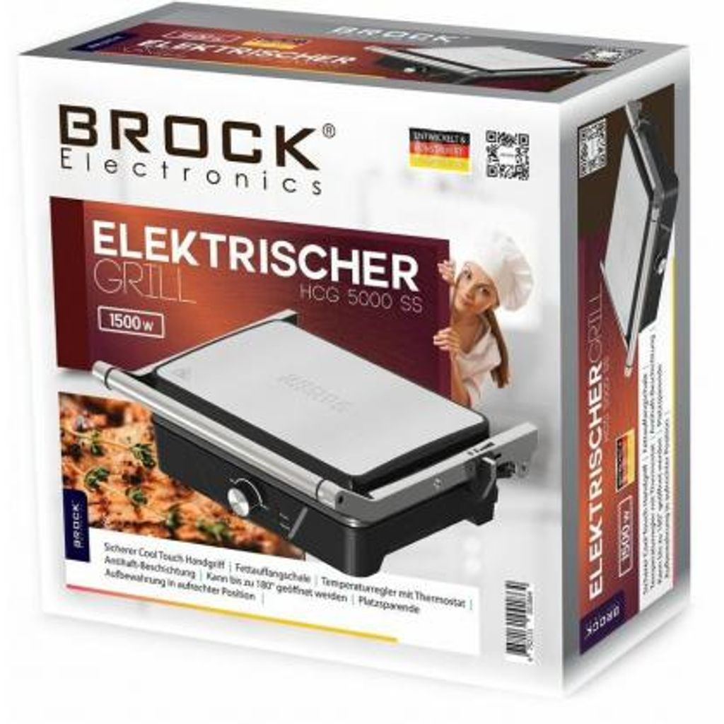 BROCK električni grill - HCG 5000 SS