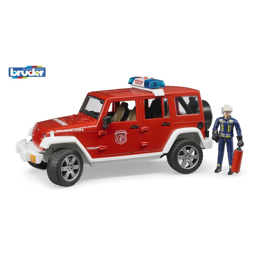 BRUDER Jeep wrangler gasilsko vozilo s figurico 2528