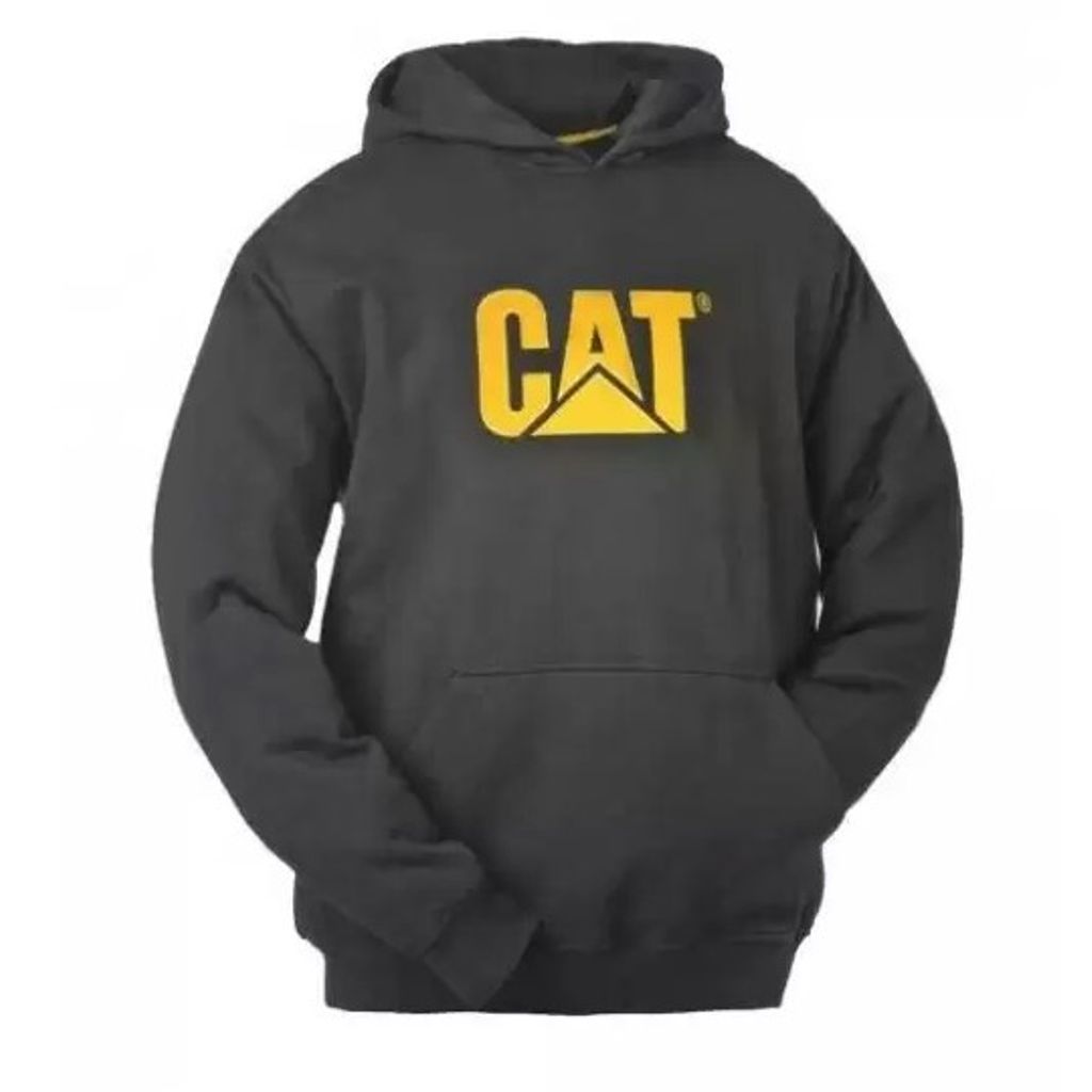 CAT moški pulover s kapuco W10646 - črn M