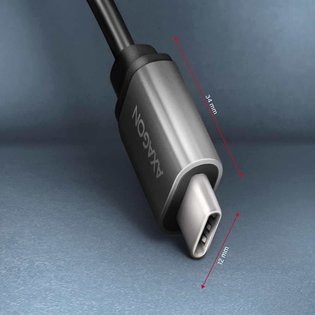 AXAGON adapter USB-C M v USB-A Ž 3.2 20 cm