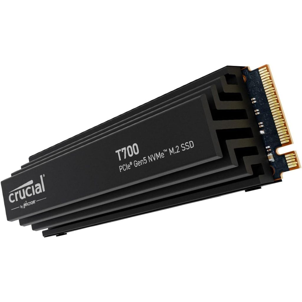 CRUCIAL T700 4TB PCIe Gen5 NVMe M.2 SSD s hlajenjem