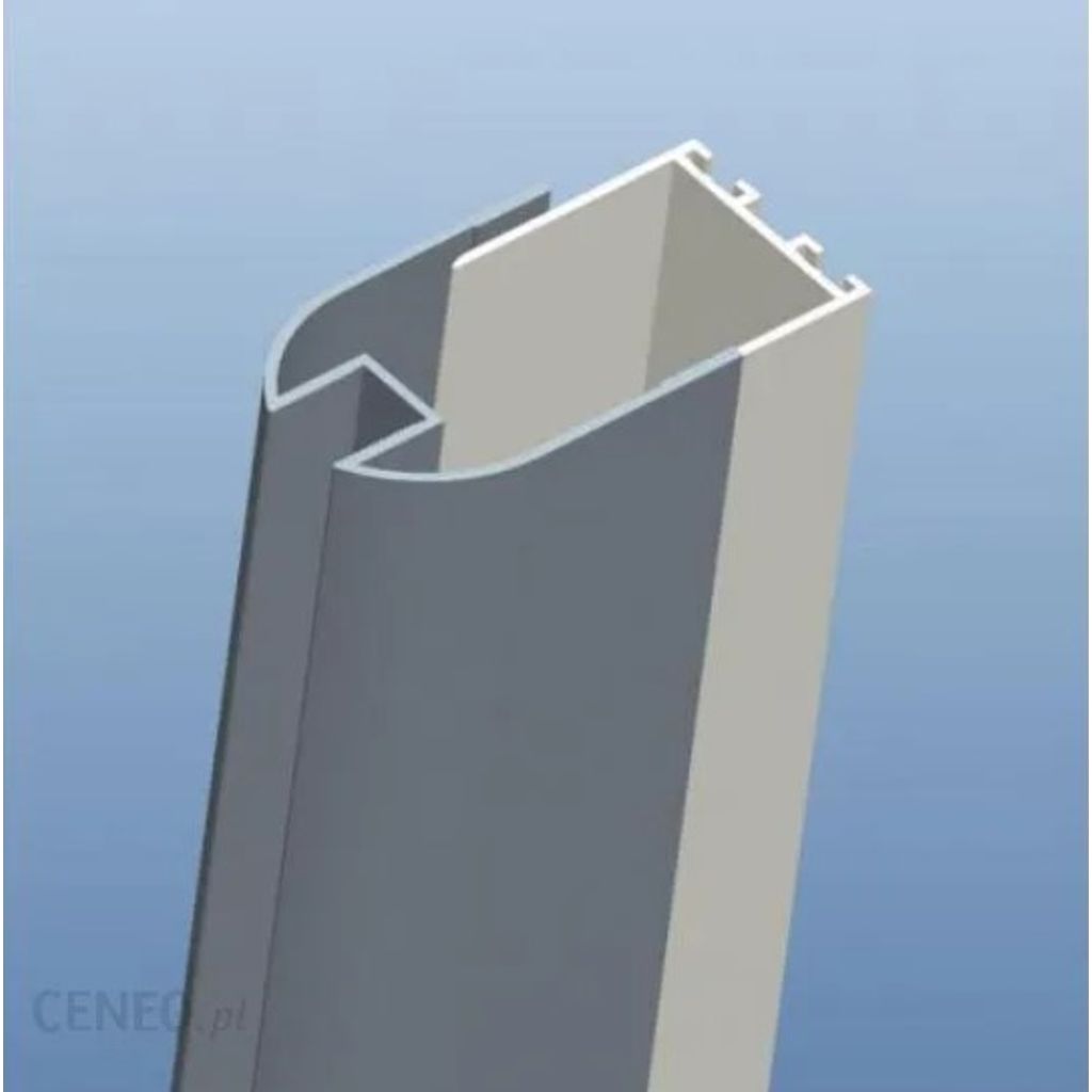 SANOTECHNIK stenski pritrditveni profil za 8 mm steklo Smartflex 2,5 - 3,8 cm (D4100)