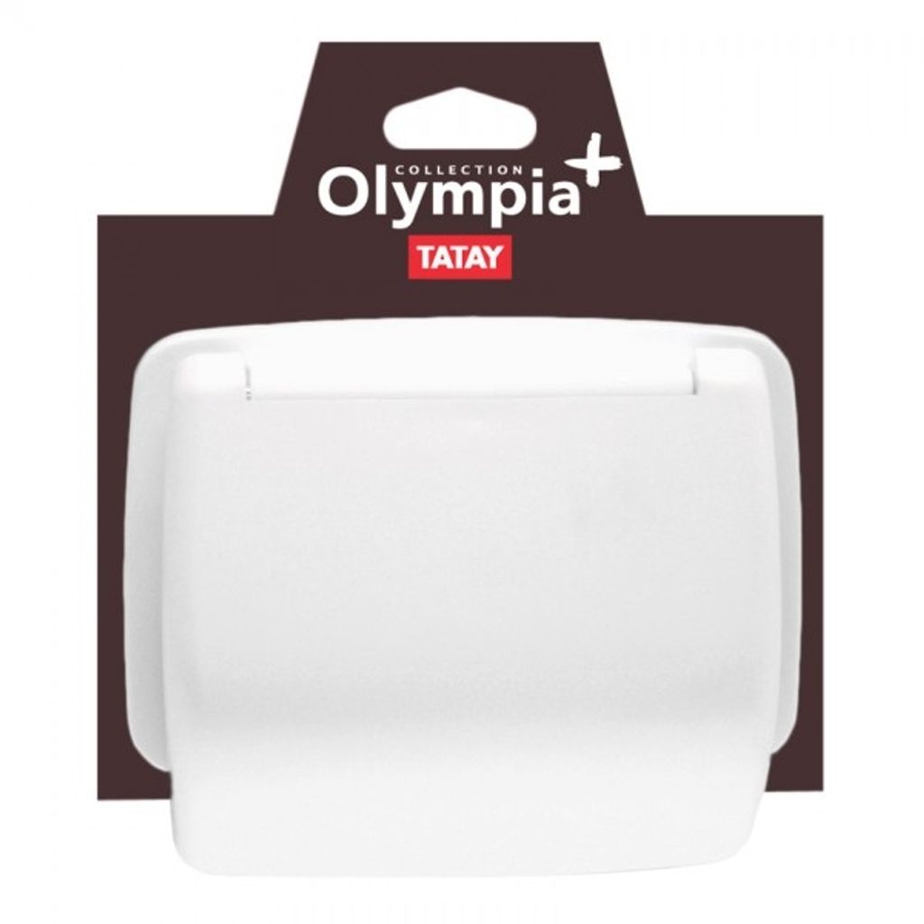SANOTECHNIK nosilec toaletnega papirja s pokrovom Olympia, bela (6630101)