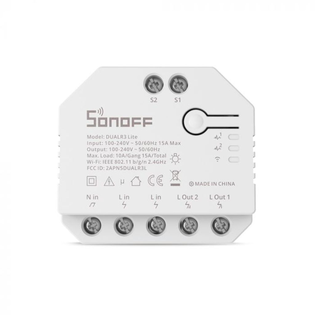 SONOFF pametno stikalo Wi-Fi 2-kanalni, nadzor motorja za rolete DUAL3LITE