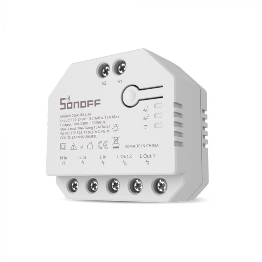 SONOFF pametno stikalo Wi-Fi 2-kanalni, nadzor motorja za rolete DUAL3LITE