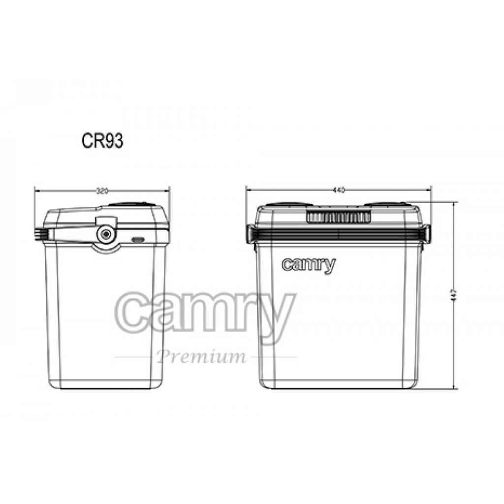 CAMRY električna hladilna torba CR93 32l