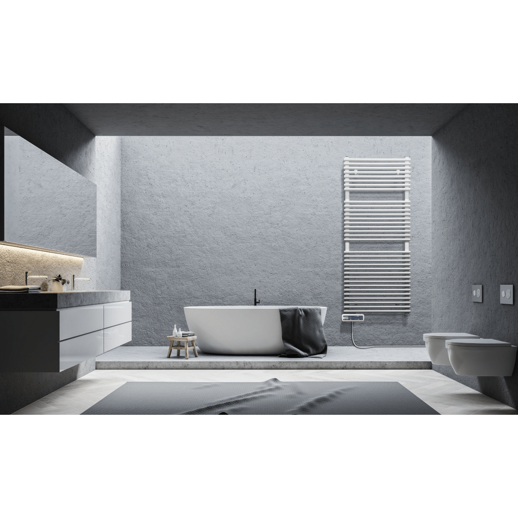 VIGO EHR PRO električni kopalniški stenski radiator in sušilnik, bela barva - 500x1000 mm, 450-535 W 