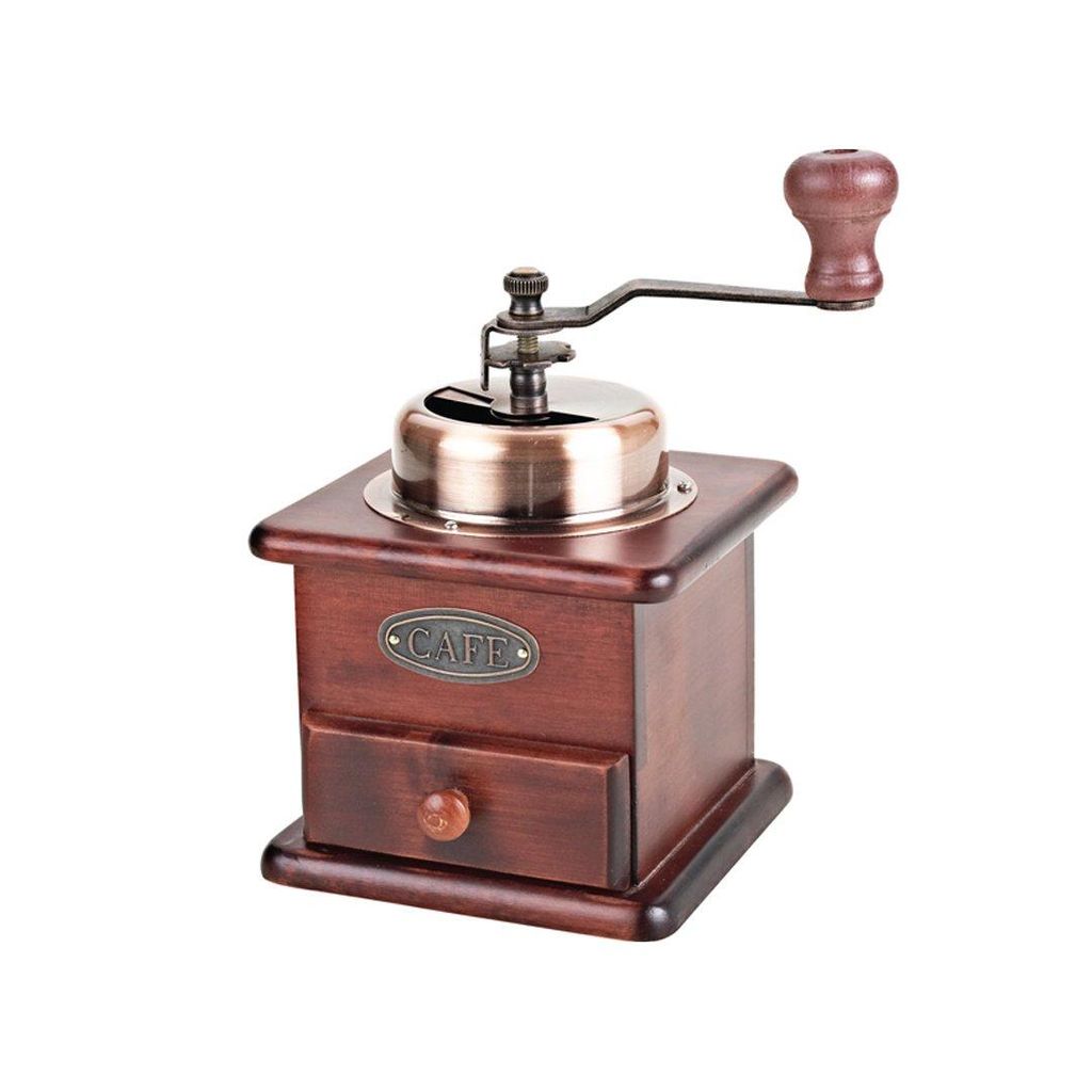 EVA Ročni mlinček za kavo h16cm / baker, les, keramika