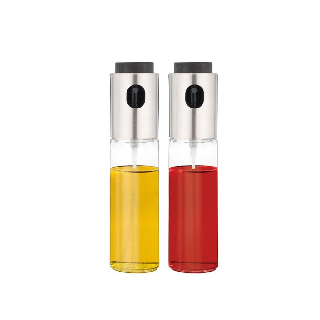 EVA Set steklenic s pršilom za olje in kis 100ml / 2 kos / steklo, inox