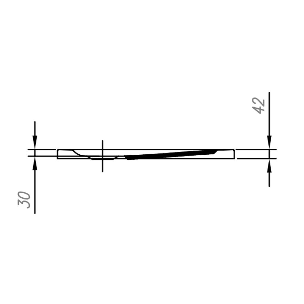 KOLPA SAN polkrožna tuš kad za vgradnjo Evelin tray R 80 x 80 cm (3838987593300)