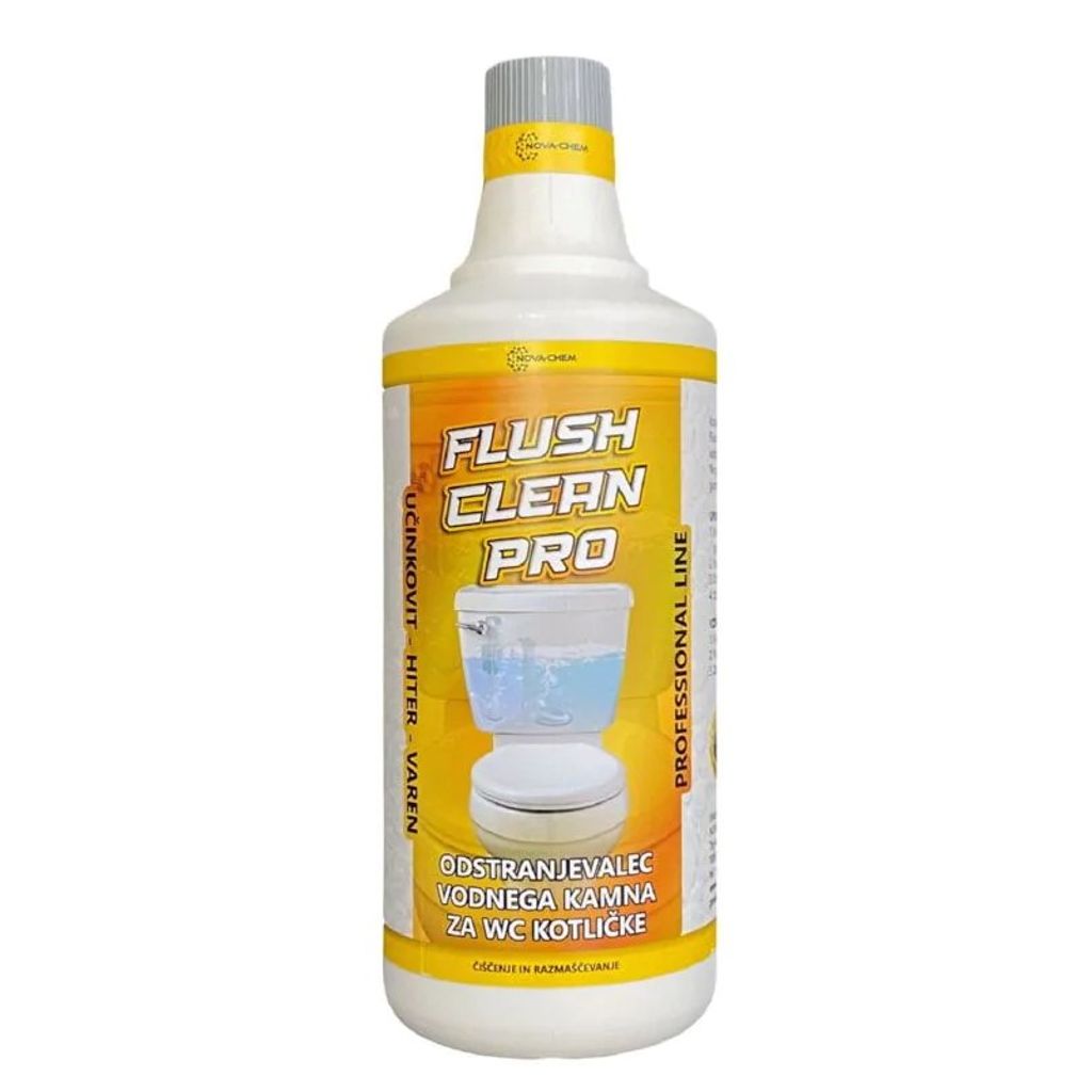 FLUSH CLEAN PRO odstranjevalec vodnega kamna za WC kotličke 1 l