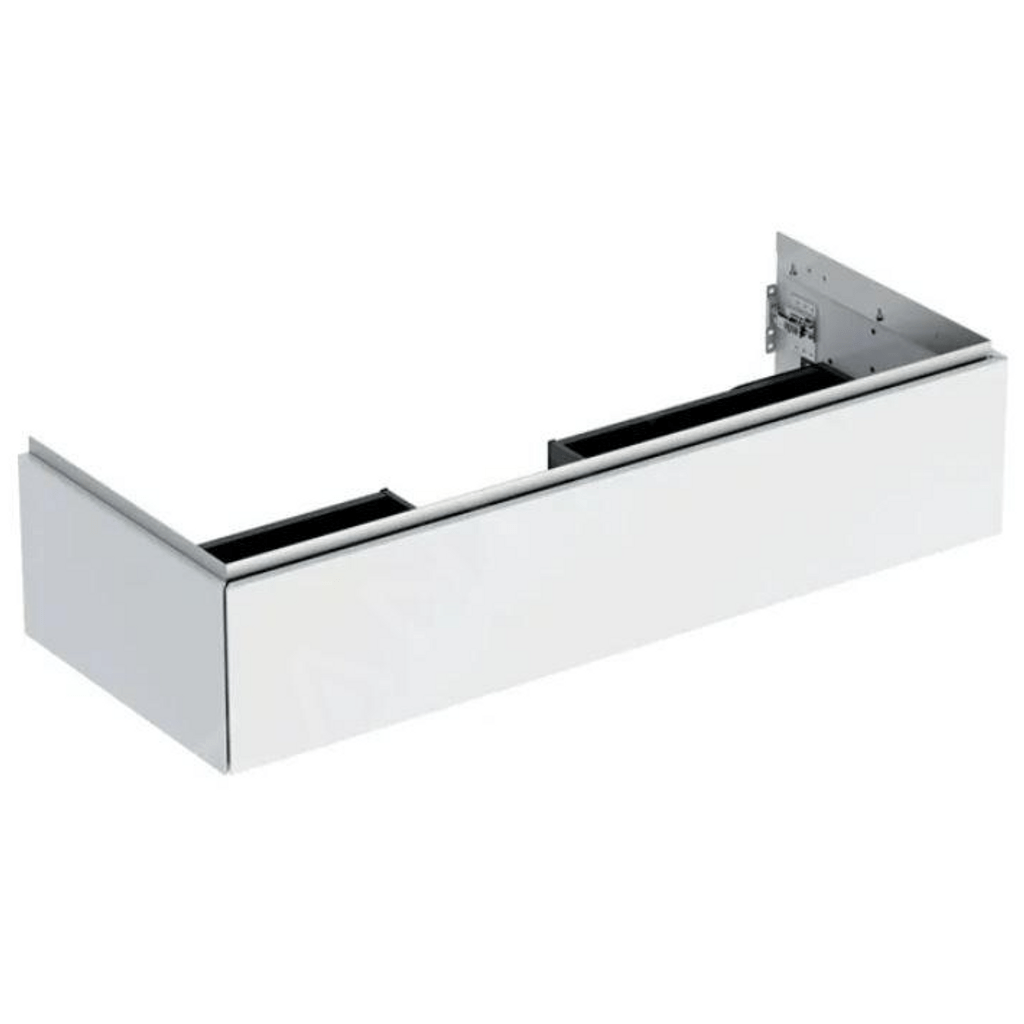 GEBERIT omarica za umivalnik z enim predalom ONE, bela visoki sijaj 120 cm (505.075.00.1)