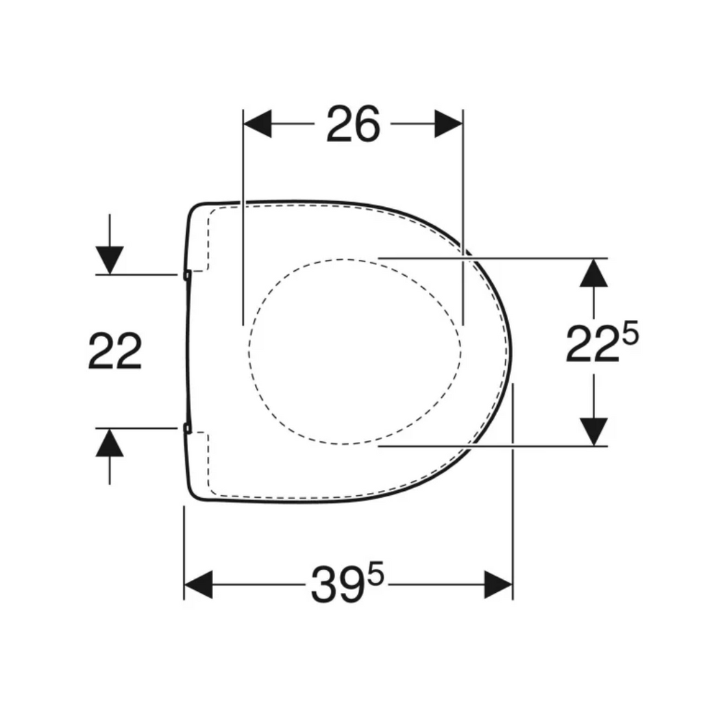 GEBERIT nastavek za WC Selnova Compact (501.877.00.1)