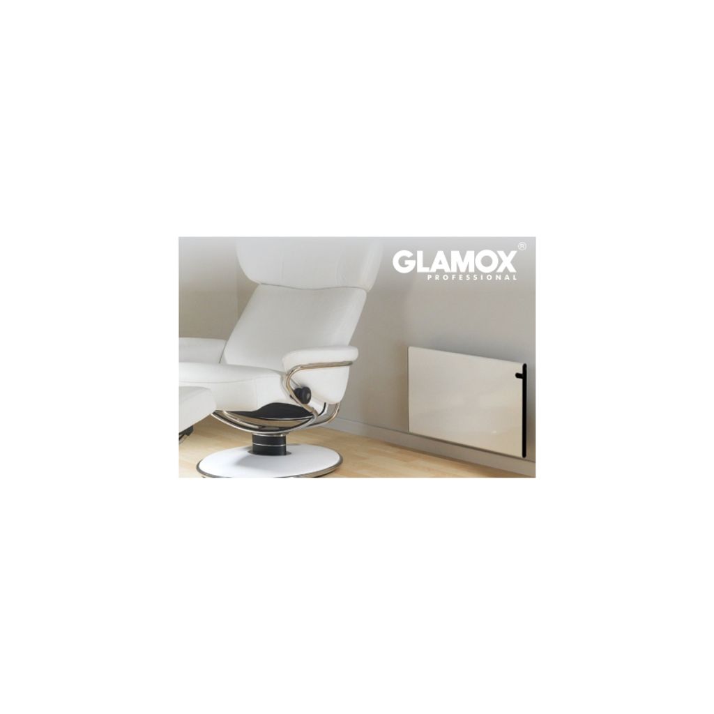 GLAMOX električni panelni stenski radiator H30 H 04 KDT beli z digitalnim termostatom 370x474 mm 670004 400 W