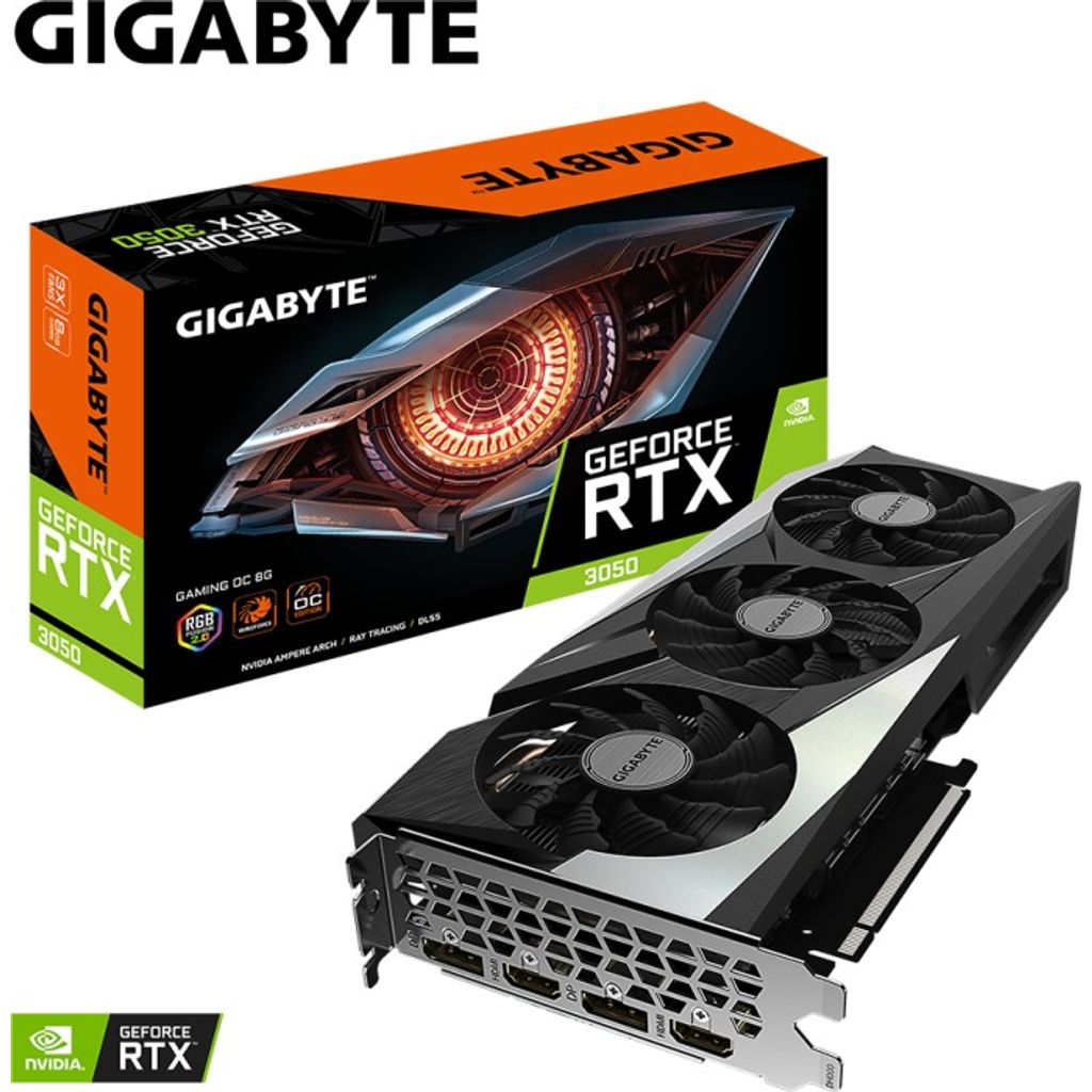 GIGABYTE Grafična kartica GeForce RTX 3050 Gaming OC 8G, 8GB