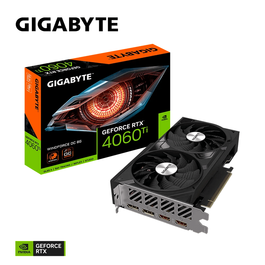 GIGABYTE Grafična kartica GeForce RTX 4060 Ti WINDFORCE OC 8G, 8GB GDDR6, PCI-E 4.0