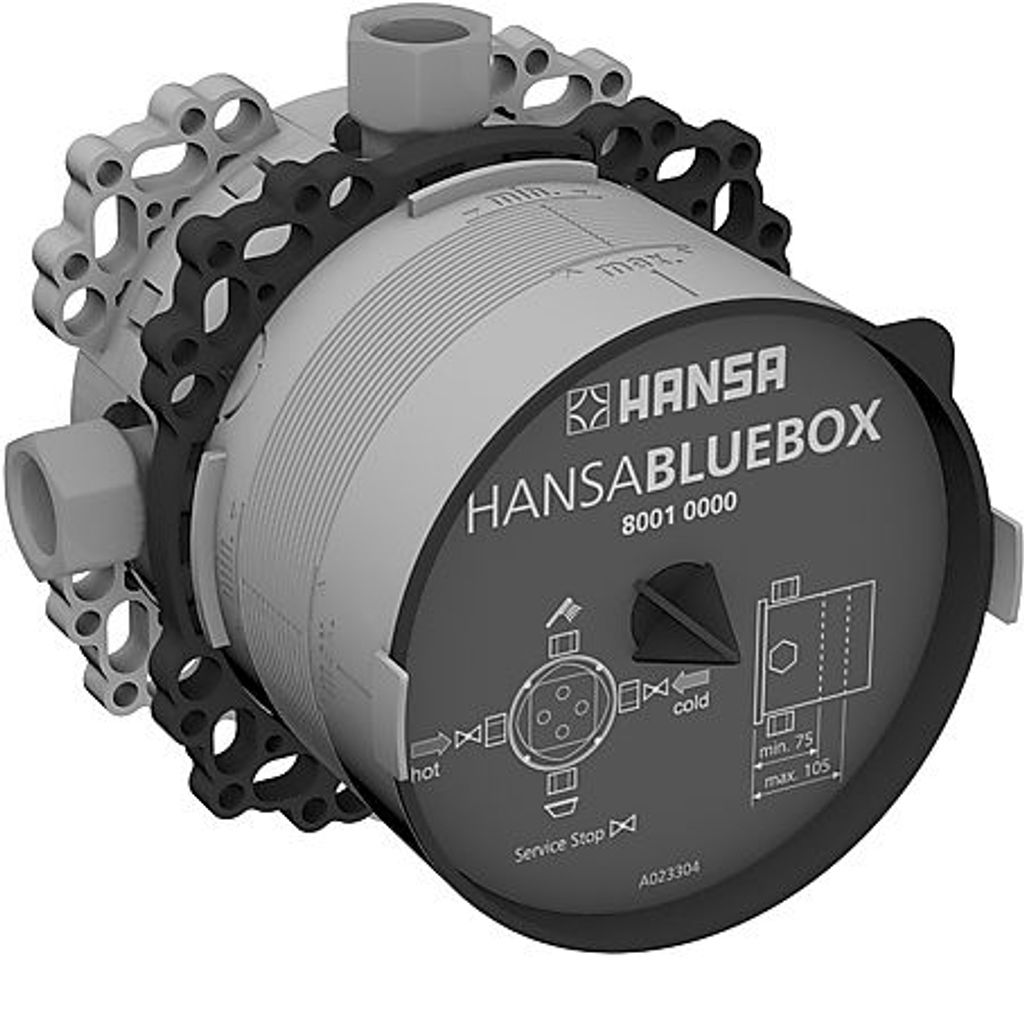 HANSA podometna enota za kad/tuš Bluebox z izklopnimi ventili (80010000)