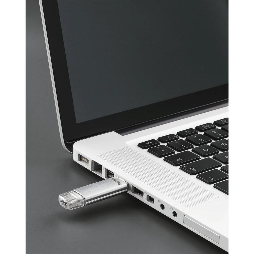 HAMA "C-Laeta" ključek USB, USB-C USB 3.1/3.0, 128 GB, 40 MB/s, srebrn