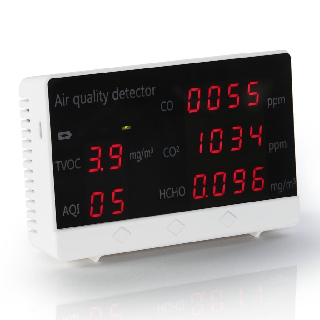 HAMA Detektor kakovosti zraka s funkcijo merjenja CO2, HCHO, TVOC