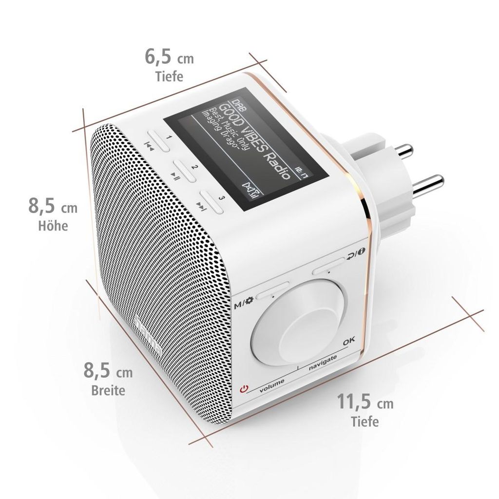 HAMA "DR40BT-PlugIn" Digitalni radio, FM/DAB/DAB+/Bluetooth®