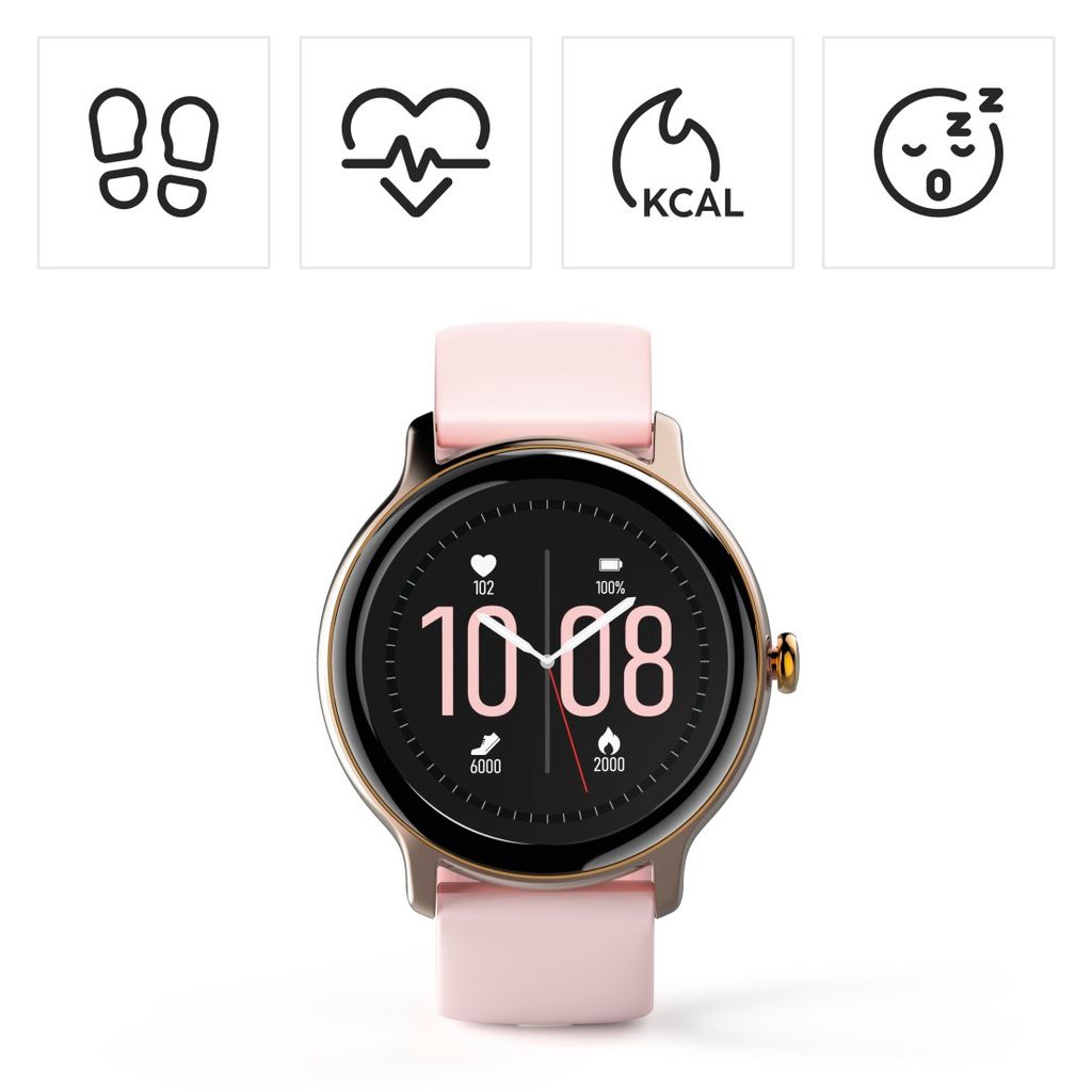 HAMA "Fit Watch 4910" pametna ura, vodoodporna, srčni utrip, kisik v krvi, rose