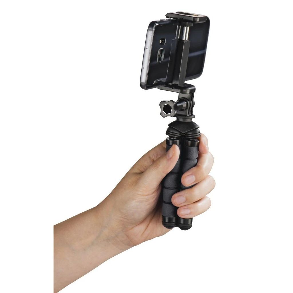HAMA "Flex" mini stativ za pametne telefone in GoPro, 14 cm, črn