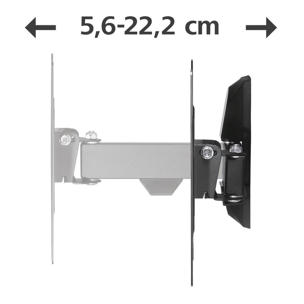 HAMA FULLMOTION Stenski nosilec za TV, 1 zvezda, 200x200, 122cm (48"), 1 roka, črna