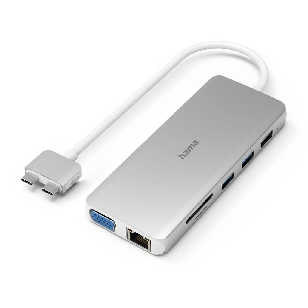 HAMA HUB USB-C, "Connect2Mac", večportni za Apple MacBook Air in Pro, 12 priključkov