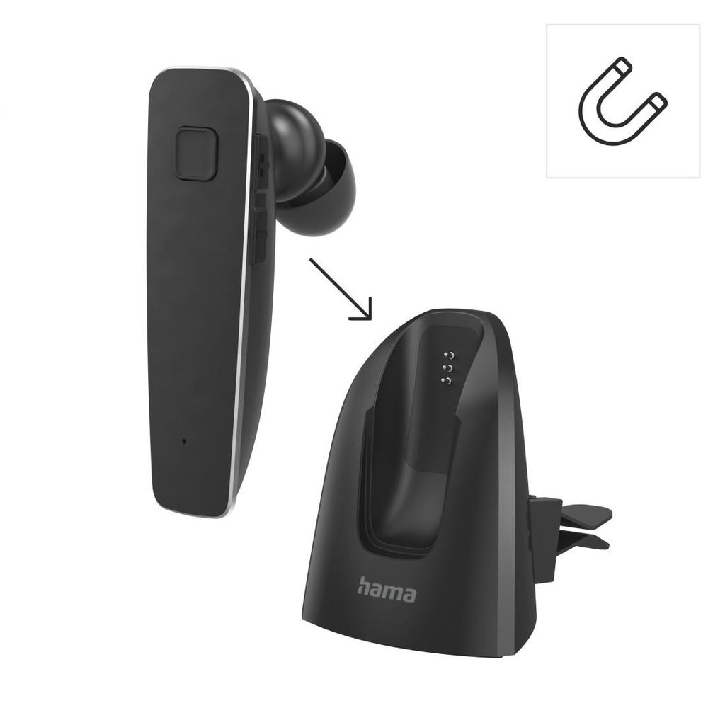 HAMA Mono-Bluetooth® slušalke "MyVoice2100", večtočkovne, glasovni nadzor, črne