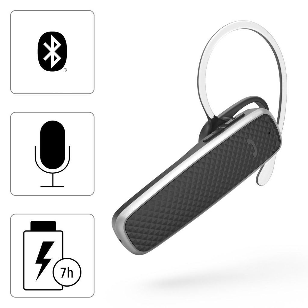 HAMA "MyVoice700" Mono-Bluetooth® slušalke, večtočkovne, glasovni nadzor, črne
