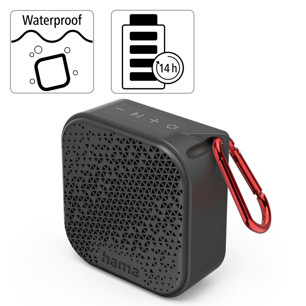 HAMA "Pocket 3.0" Bluetooth® zvočnik v majhni škatli, vodoodporen IP67, 3,5 W, blk