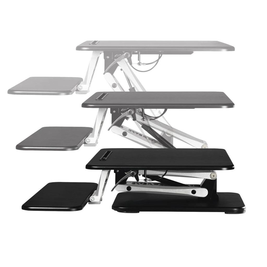 HAMA Podporna ploščica za sedeče/stoječe delovno mesto, S (68,0 x 52,0), črna