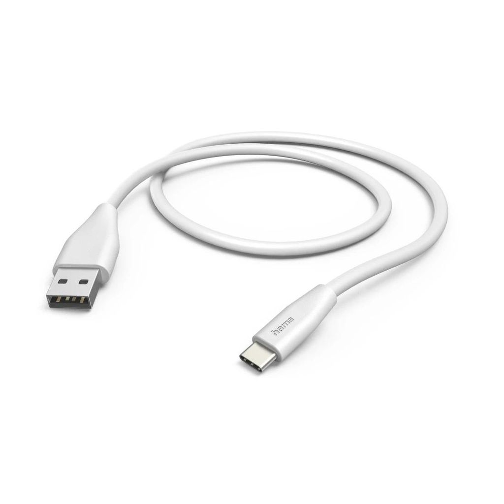 HAMA Polnilni kabel, USB-A - USB-C, 1,5 m, bel